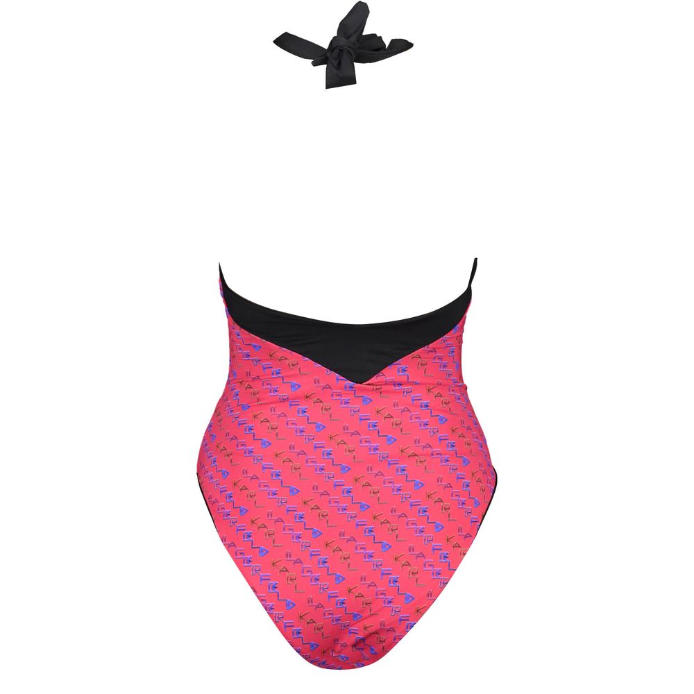 Karl Lagerfeld Rote Elastan-Badebekleidung