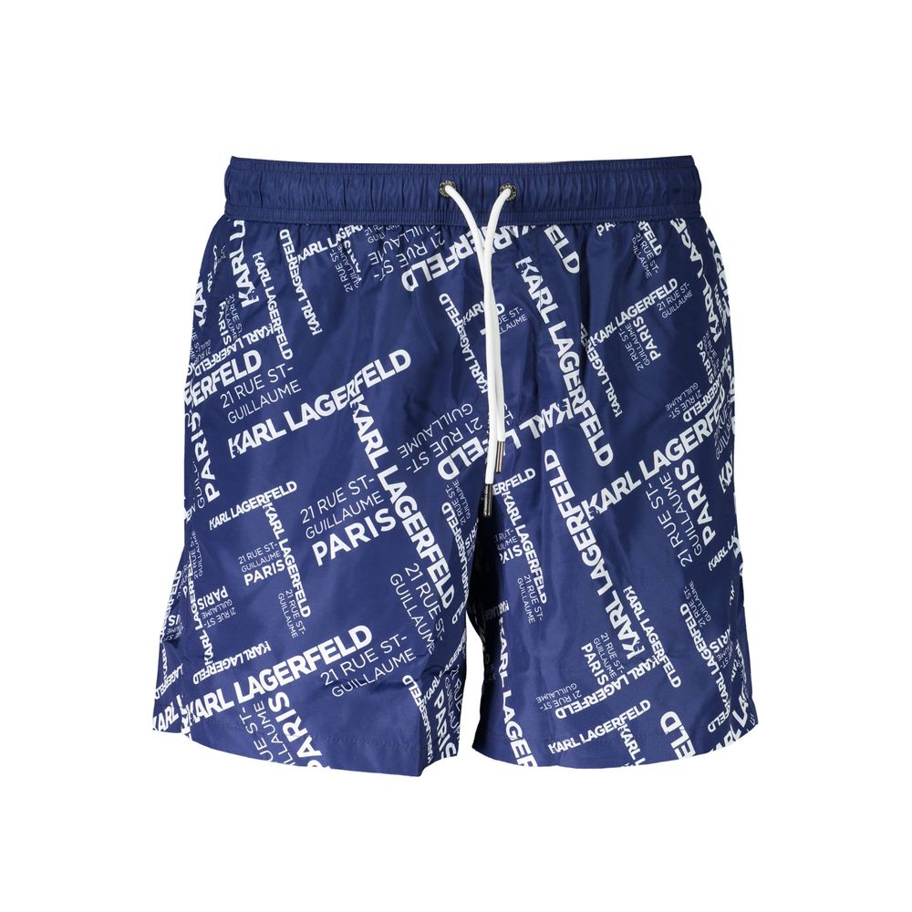 Karl Lagerfeld Blaue Polyester-Badebekleidung