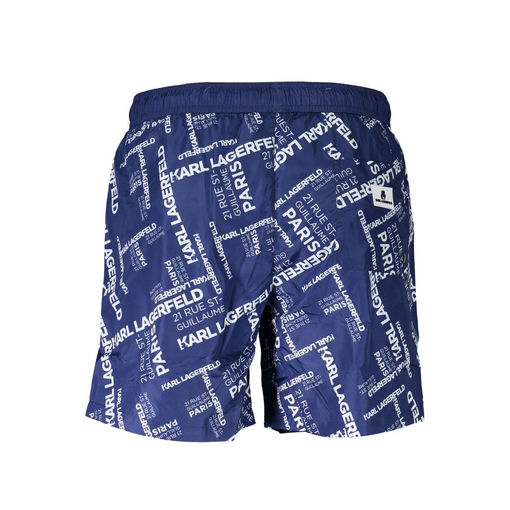Karl Lagerfeld Blaue Polyester-Badebekleidung
