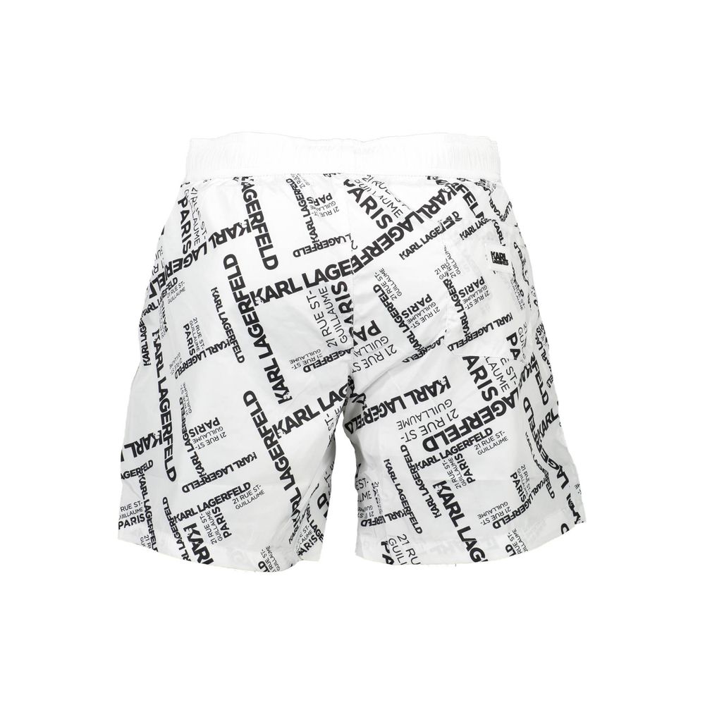 Karl Lagerfeld Weiße Polyester-Badebekleidung