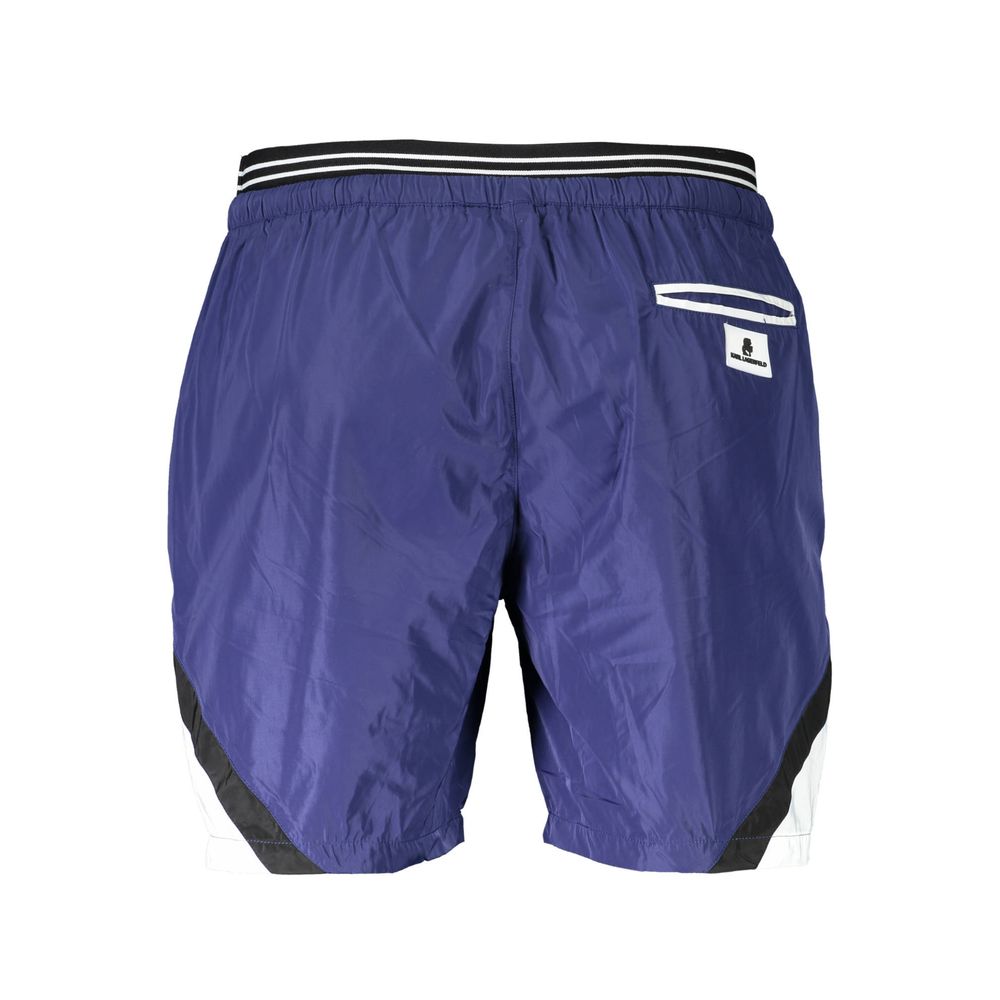 Karl Lagerfeld Blaue Polyester-Badebekleidung
