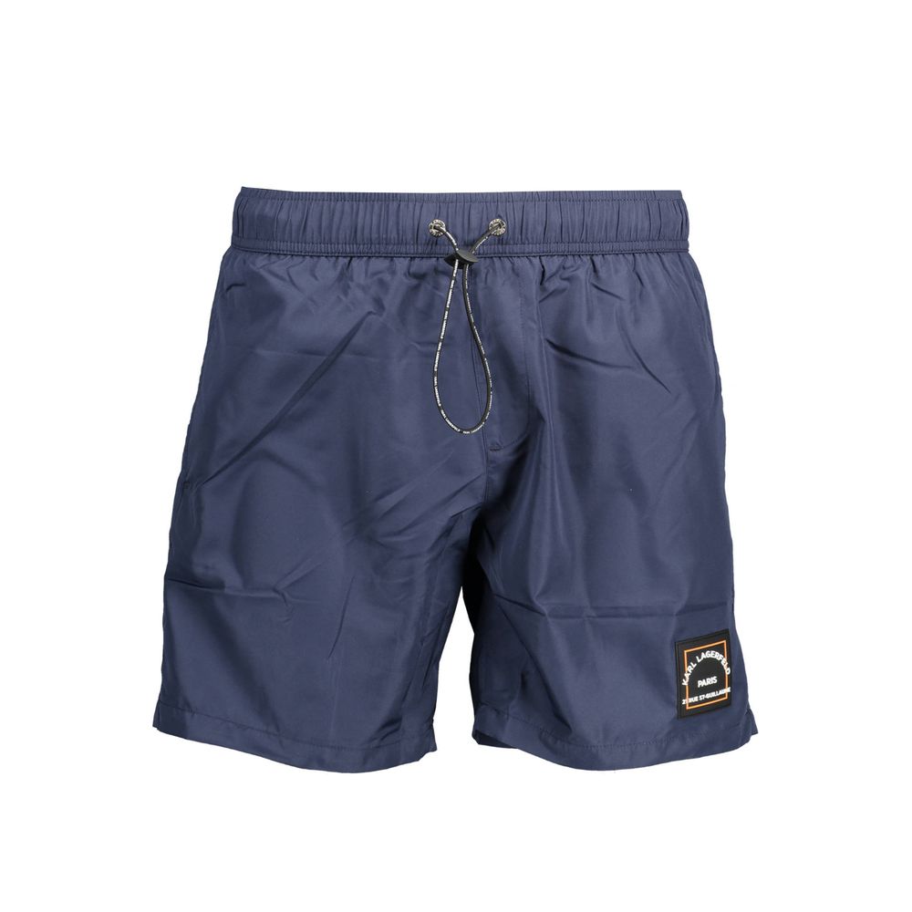 Karl Lagerfeld Blaue Polyester-Badebekleidung