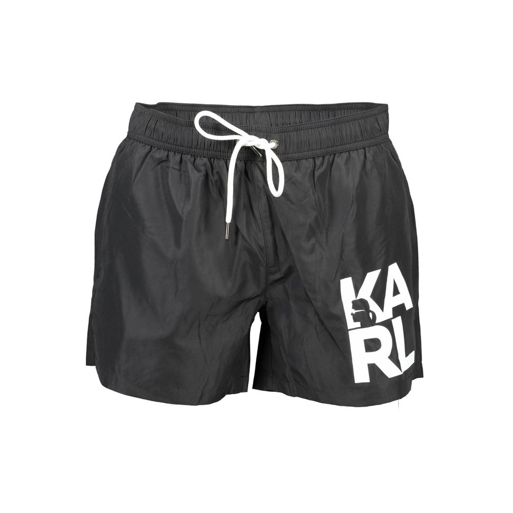 Karl Lagerfeld Schwarze Polyester-Badebekleidung