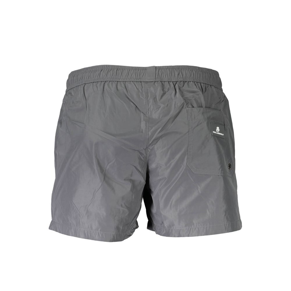 Karl Lagerfeld Graue Polyester-Badebekleidung