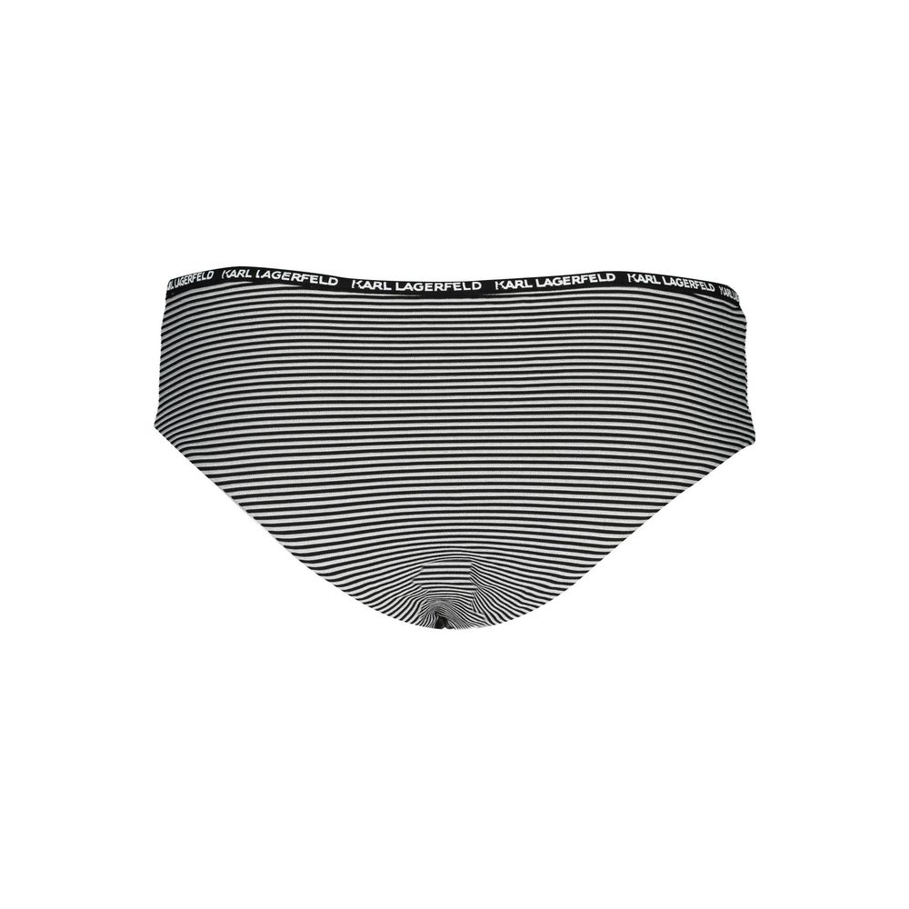 Karl Lagerfeld Schwarz Elastan Bademode