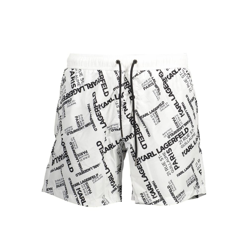 Karl Lagerfeld Weiße Polyester-Badebekleidung