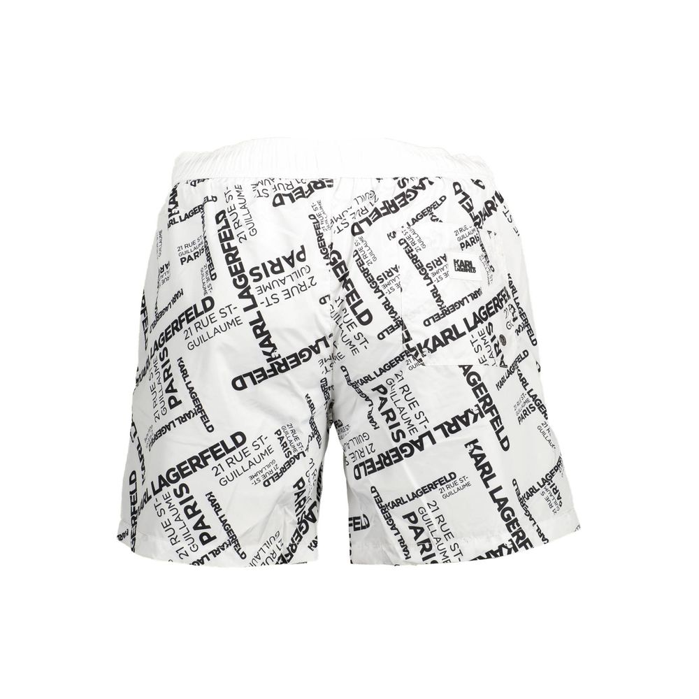 Karl Lagerfeld Weiße Polyester-Badebekleidung