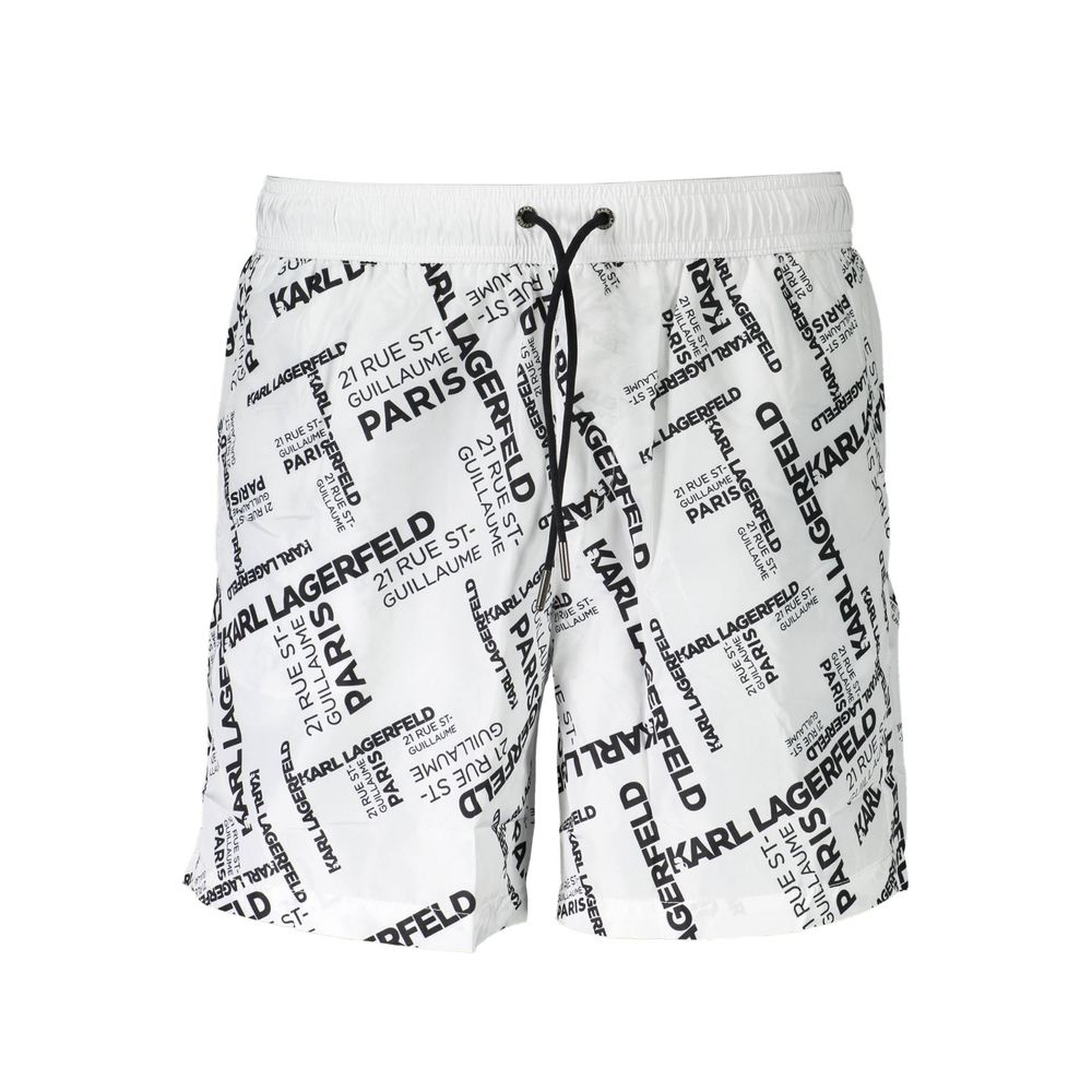 Karl Lagerfeld Weiße Polyester-Badebekleidung