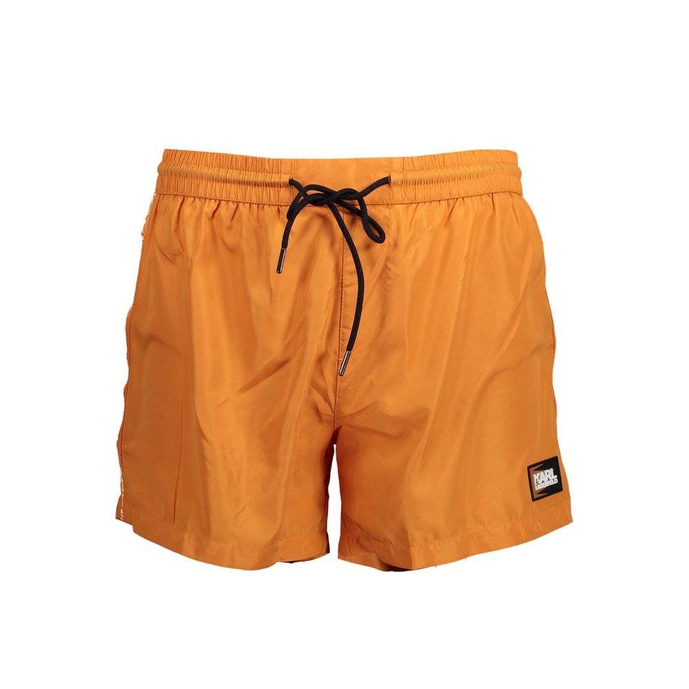 Karl Lagerfeld Orangefarbene Polyester-Badebekleidung