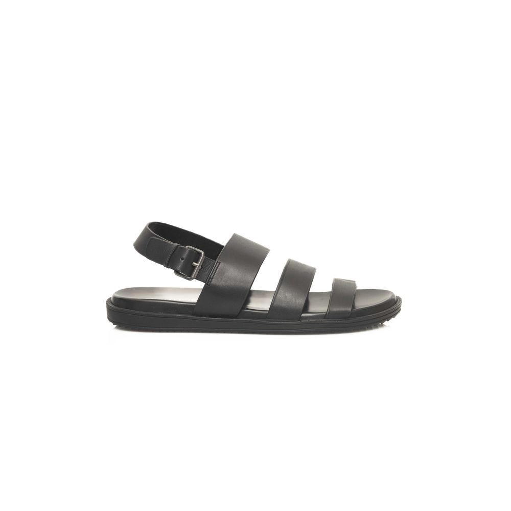 Cerruti 1881 Schwarze Leder Herren Sandale