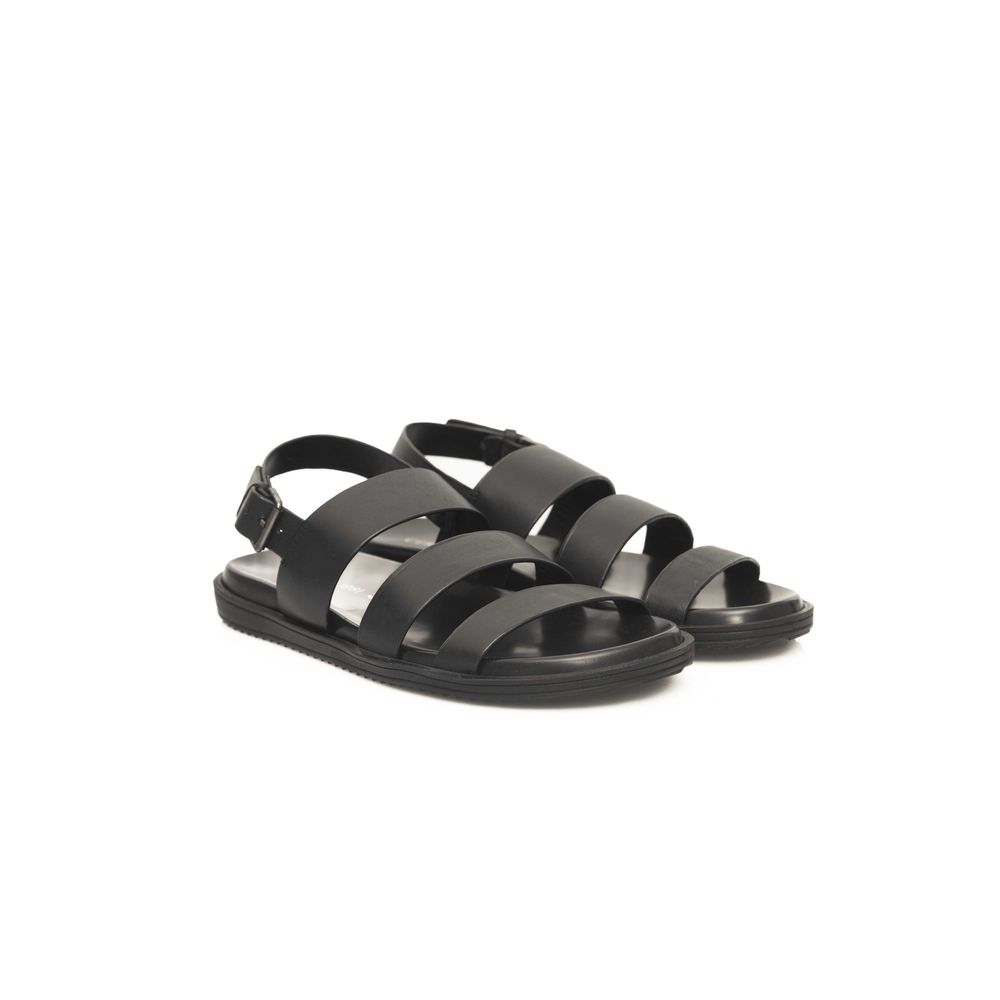 Cerruti 1881 Schwarze Leder Herren Sandale