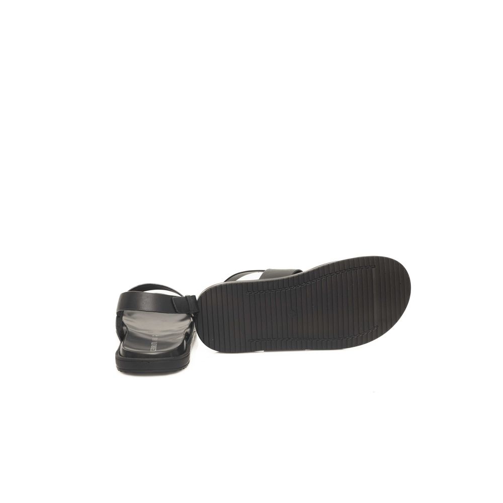 Cerruti 1881 Schwarze Leder Herren Sandale