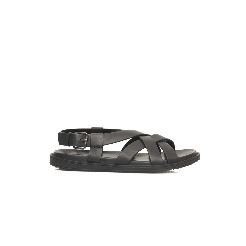Cerruti 1881 Schwarze Leder Herren Sandale