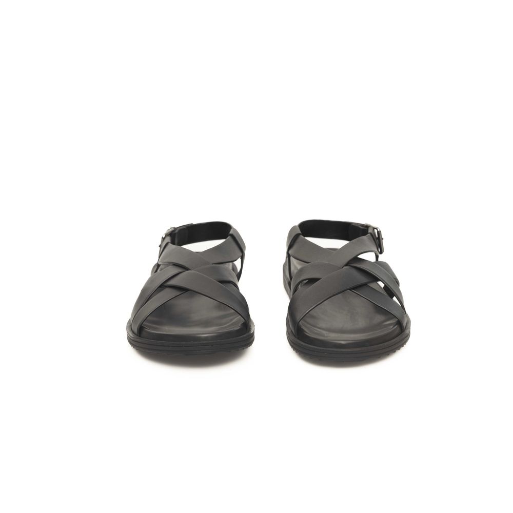 Cerruti 1881 Schwarze Leder Herren Sandale