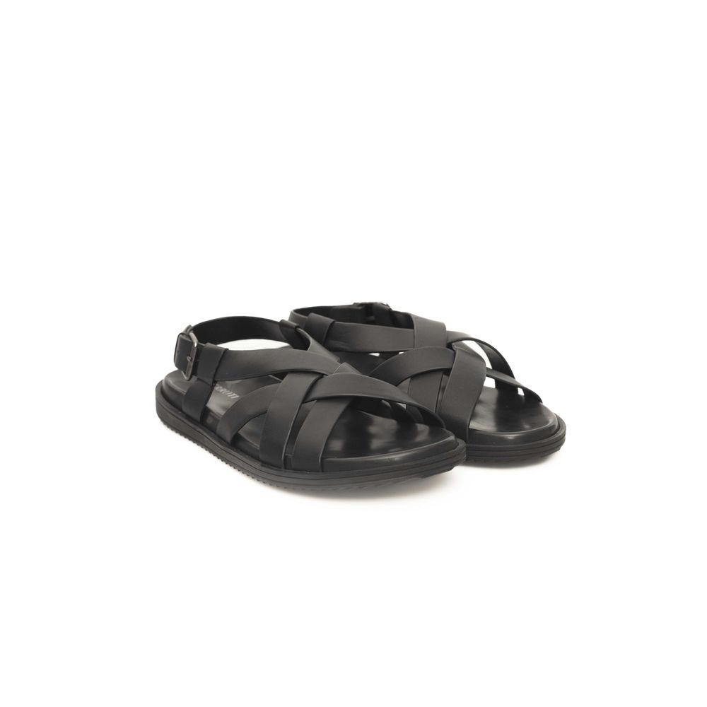 Cerruti 1881 Schwarze Leder Herren Sandale