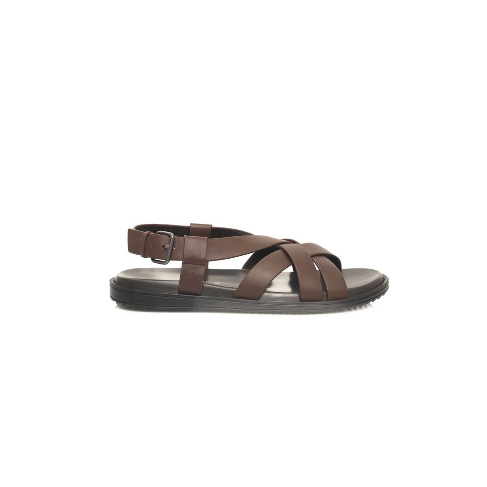 Cerruti 1881 Braune Rindsleder Herren Sandale