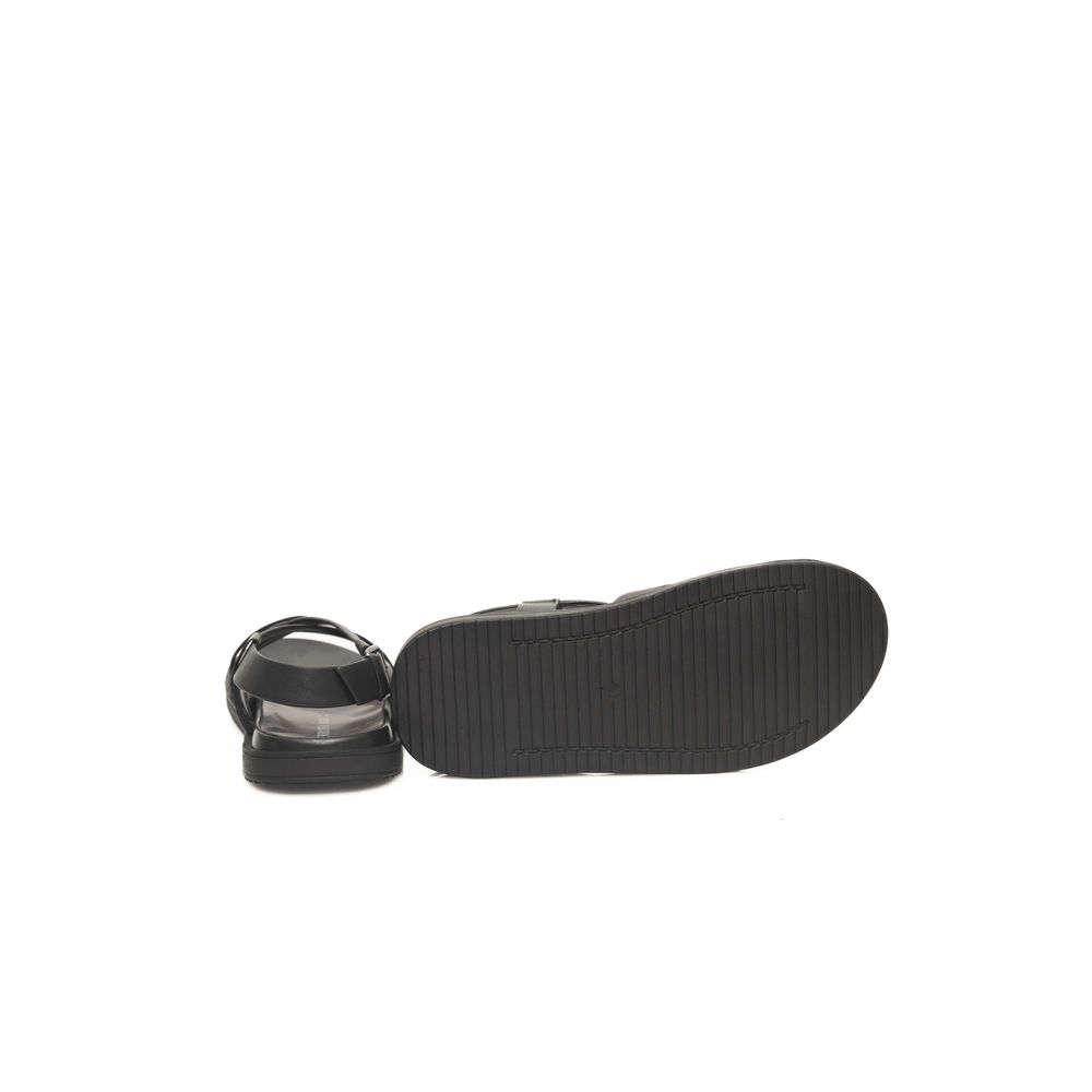 Cerruti 1881 Schwarze Leder Herren Sandale