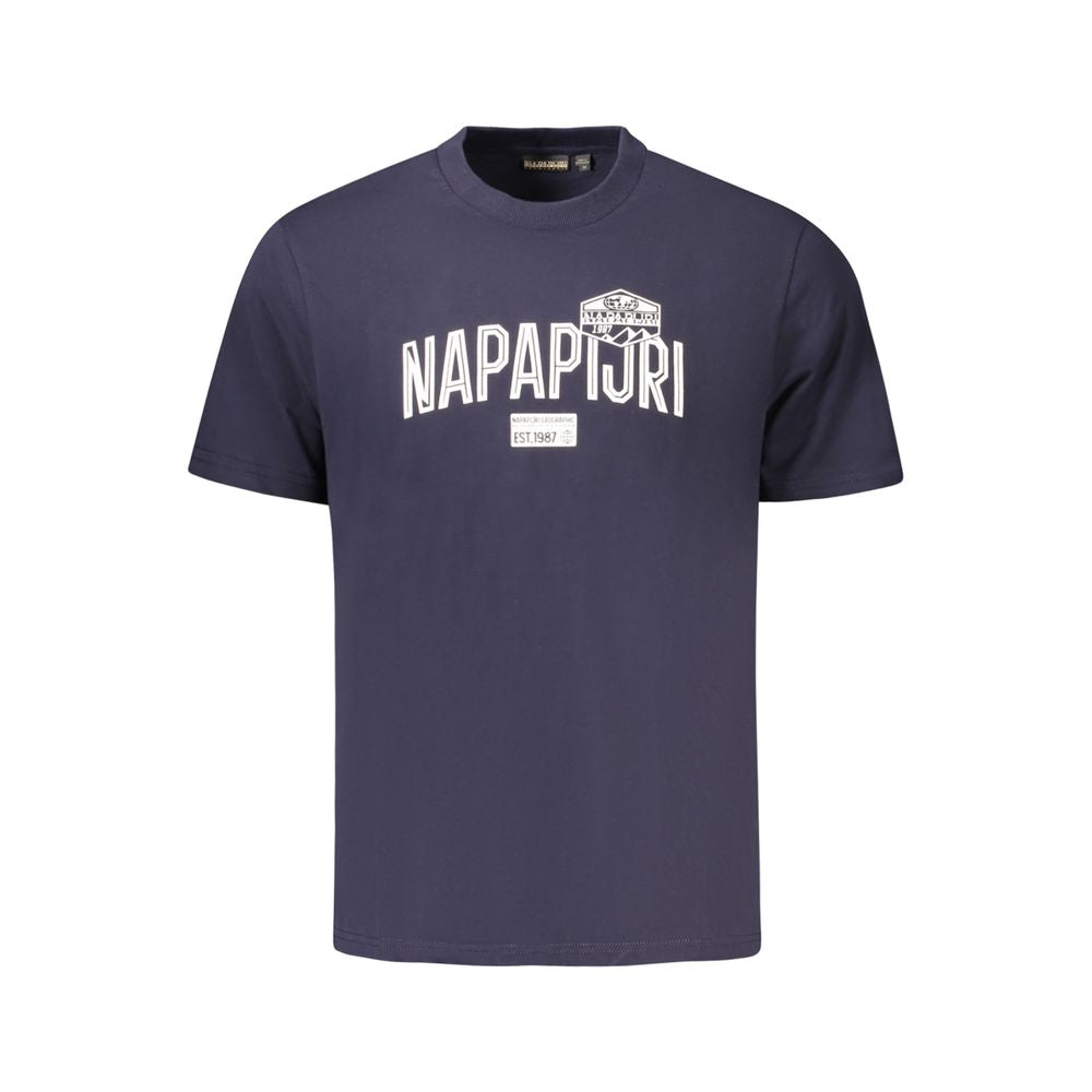 Napapijri Blau Baumwolle Männer T-Shirt