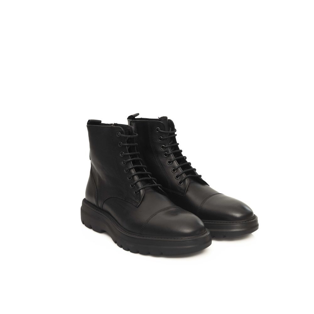 Cerruti 1881 Schwarzer Rindslederstiefel