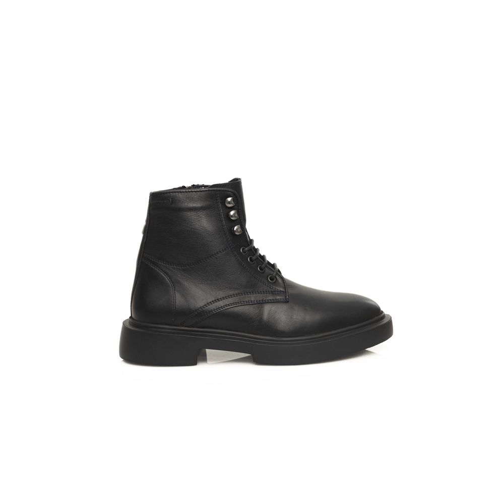 Cerruti 1881 Stiefel aus schwarzem Kalbsleder