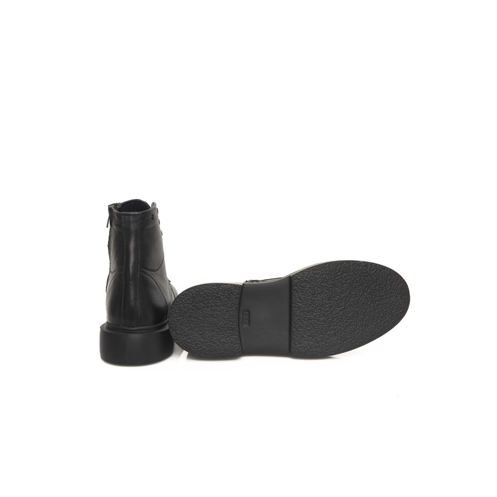 Cerruti 1881 Stiefel aus schwarzem Kalbsleder
