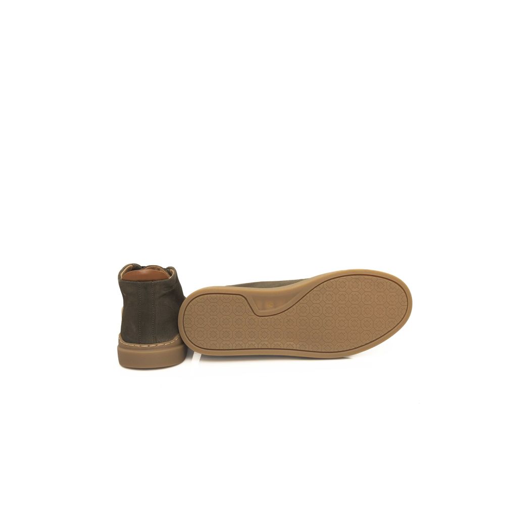 Cerruti 1881 Stiefel aus grünem Rindsleder