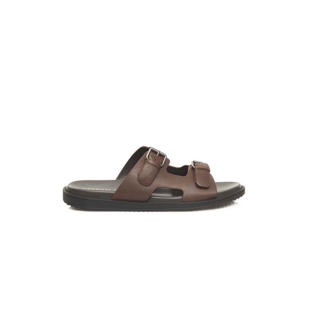 Cerruti 1881 Braune Rindsleder-Sandale