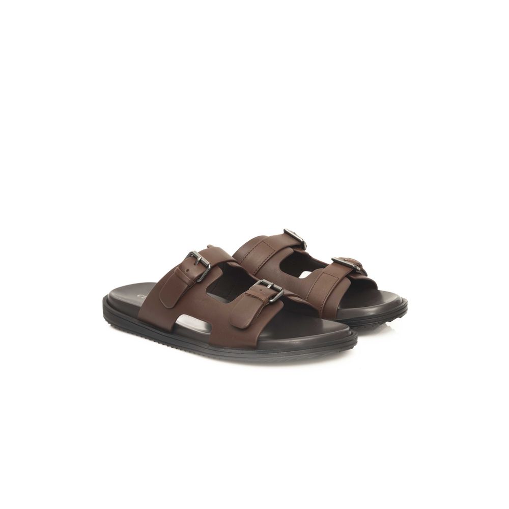 Cerruti 1881 Braune Rindsleder-Sandale