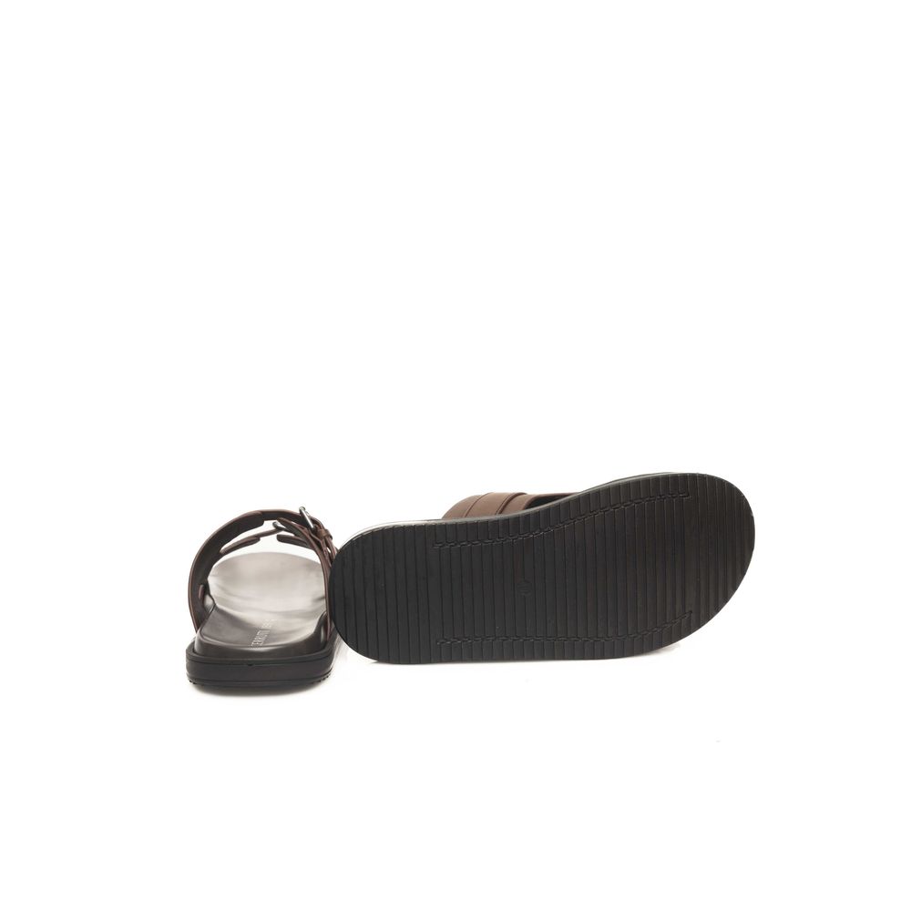 Cerruti 1881 Braune Rindsleder-Sandale