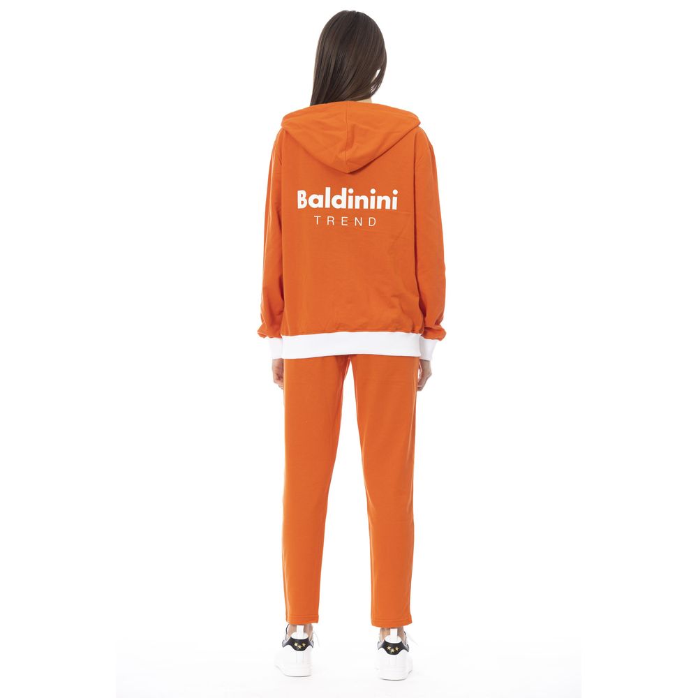 Baldinini Trend Orangefarbener Baumwoll-Trainingsanzug