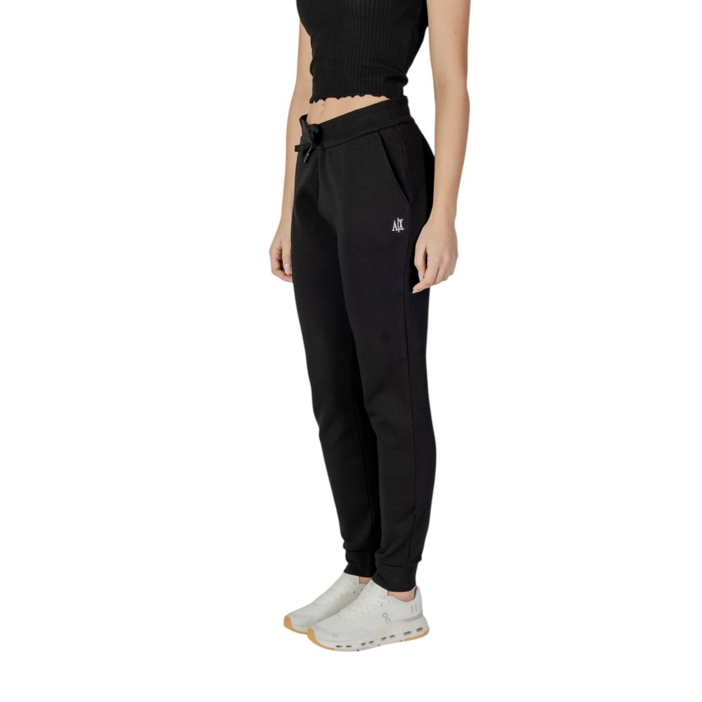 Armani Exchange Schwarze Baumwoll-Jogger Workout-Hose