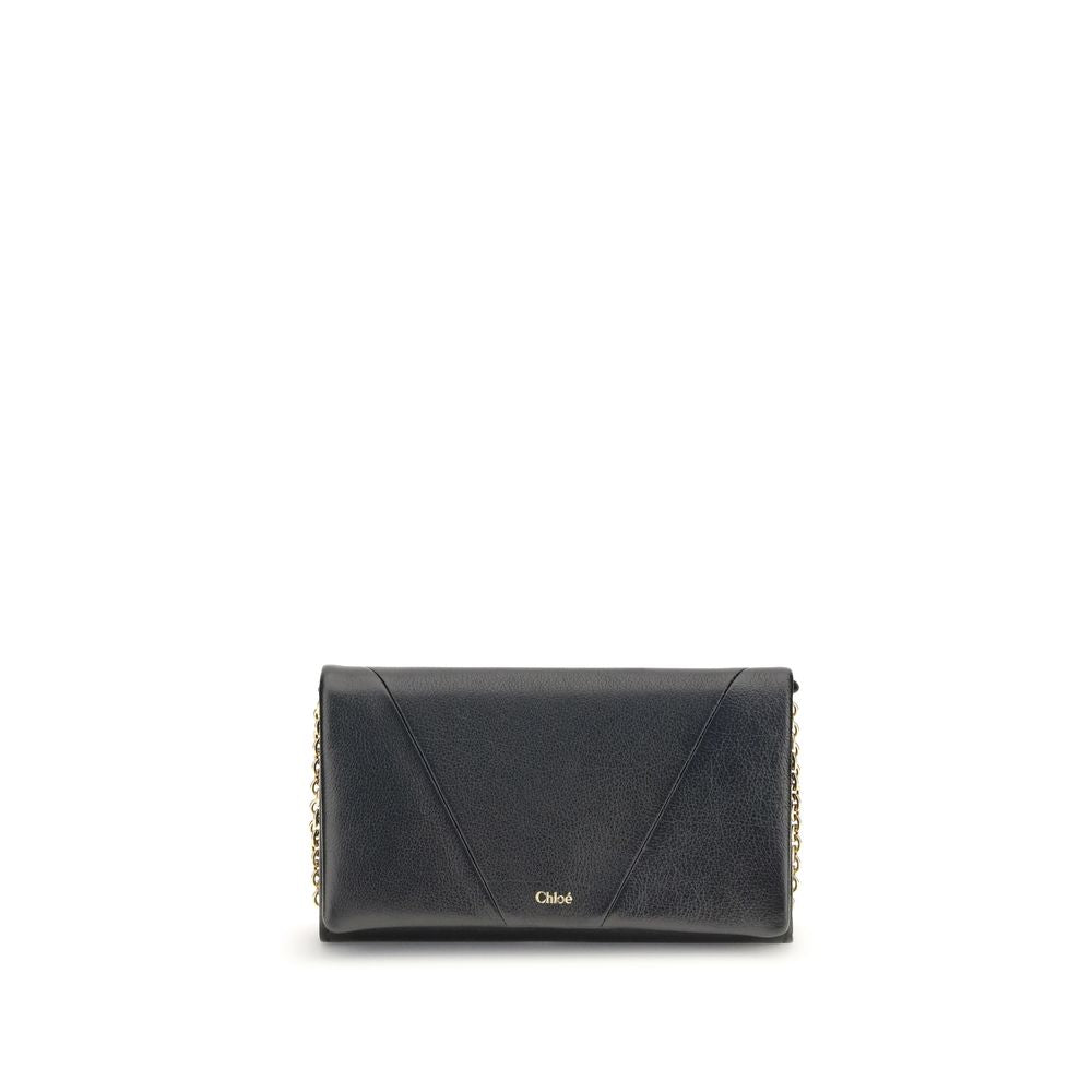 Chloé Spin Wallet mit Klappe und Kette