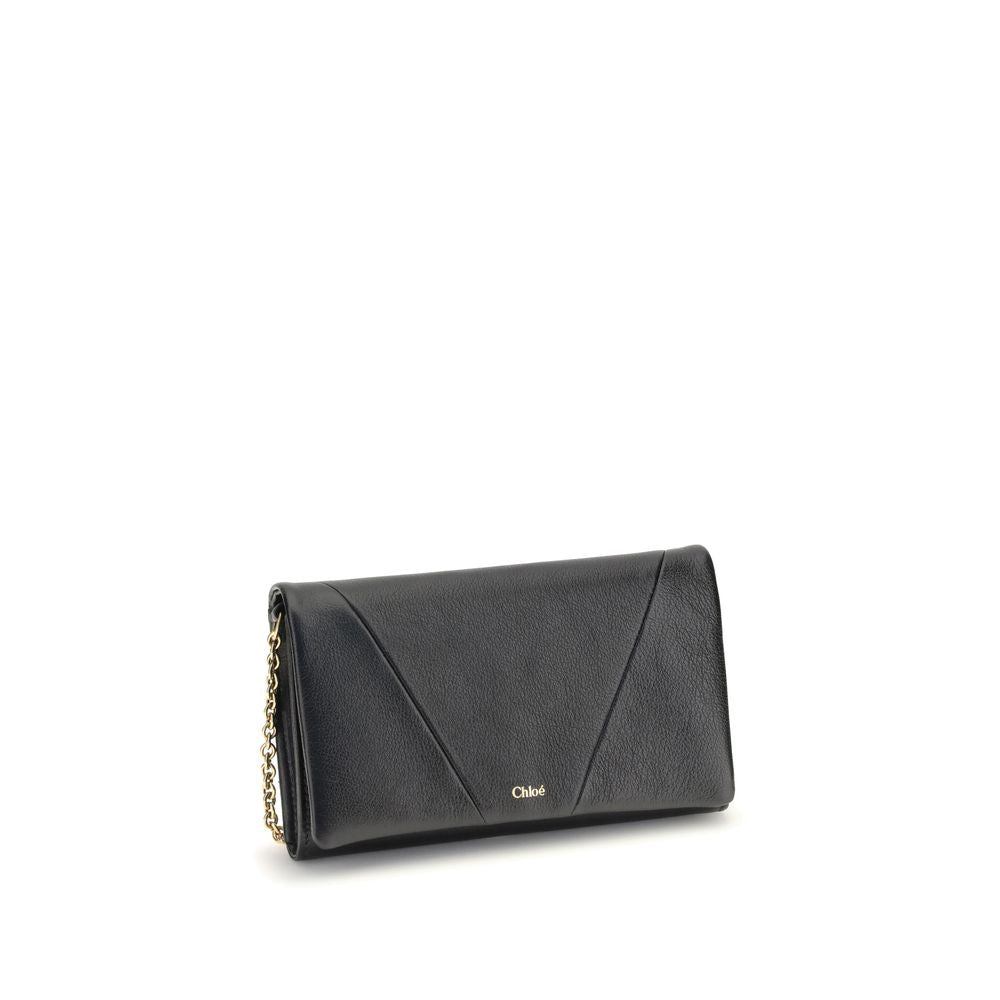 Chloé Spin Wallet mit Klappe und Kette