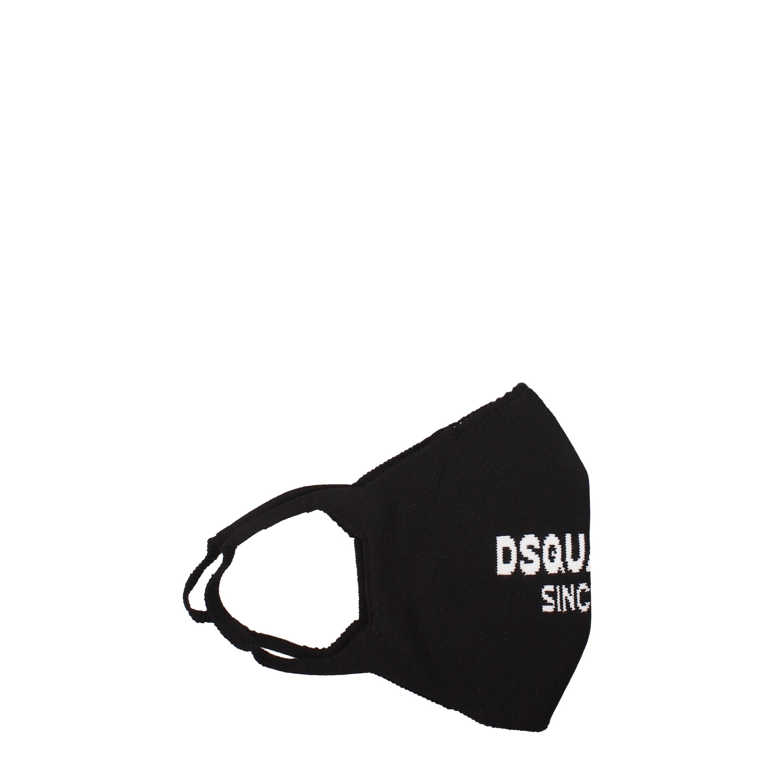 Dsquared² Schwarze Polipropilene Gesichtsmasken