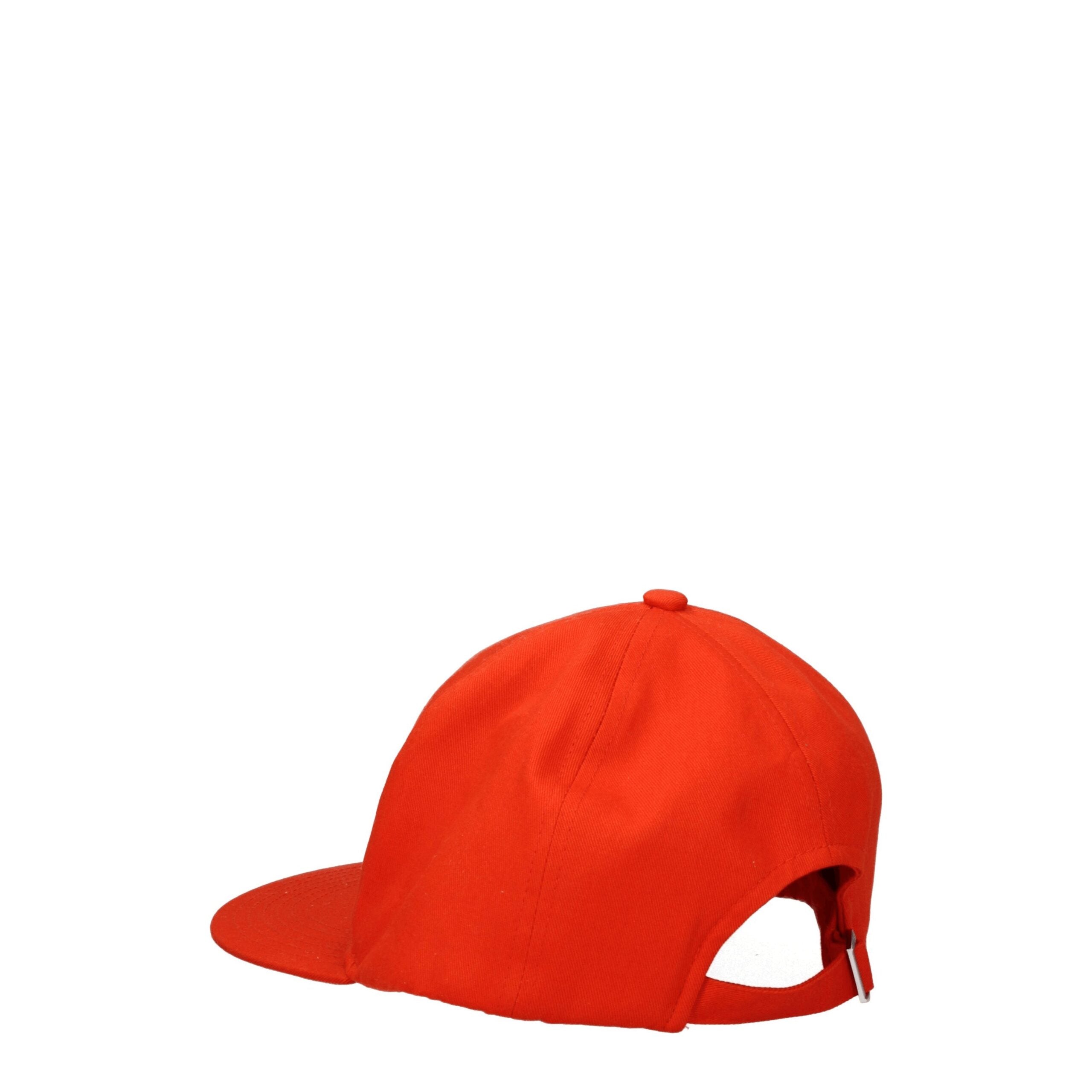 Kenzo Orangefarbene Baumwollmützen (Baseballmütze)