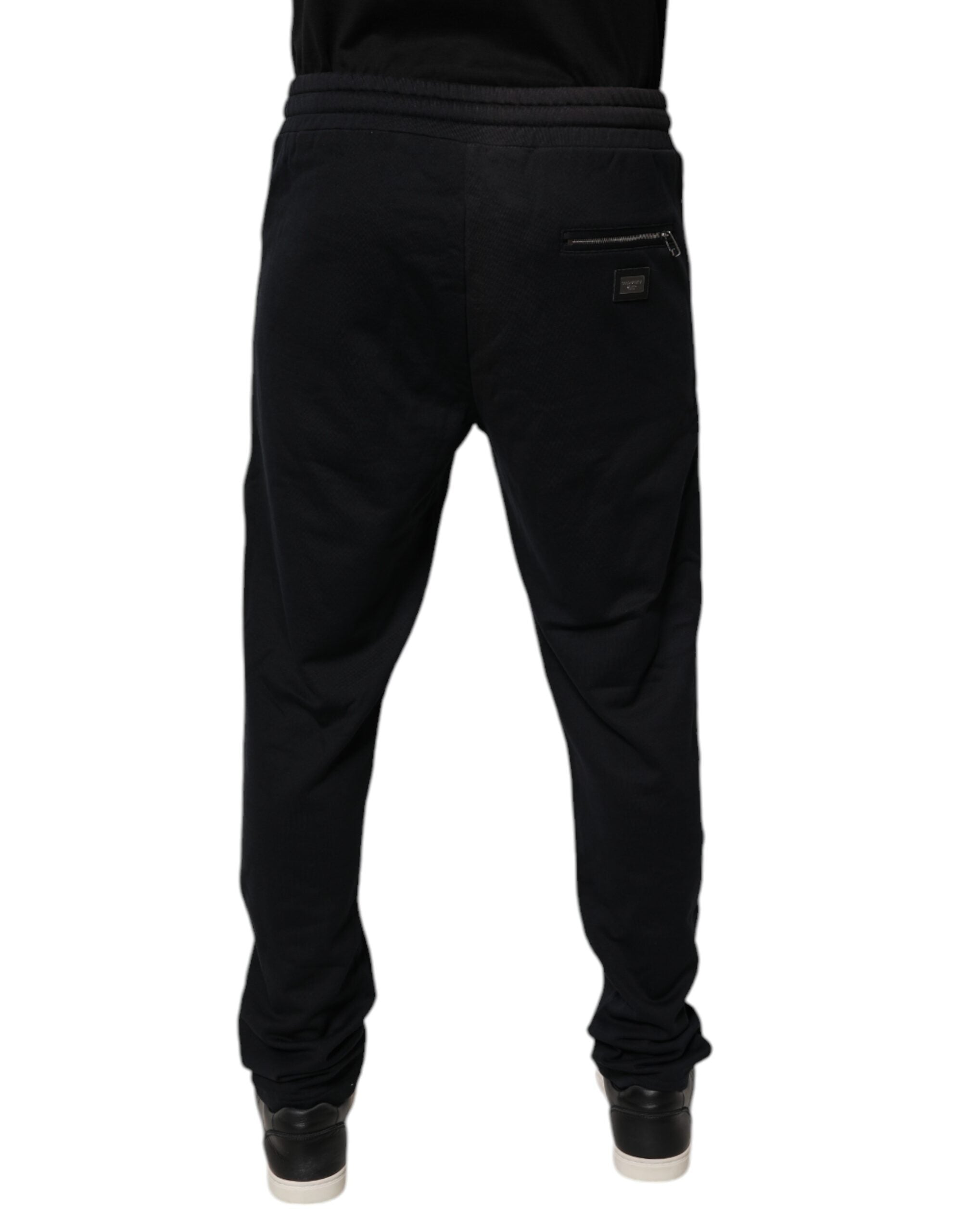 Dolce & Gabbana Blaue Baumwoll-Jogger-Jogging-Hose für Männer