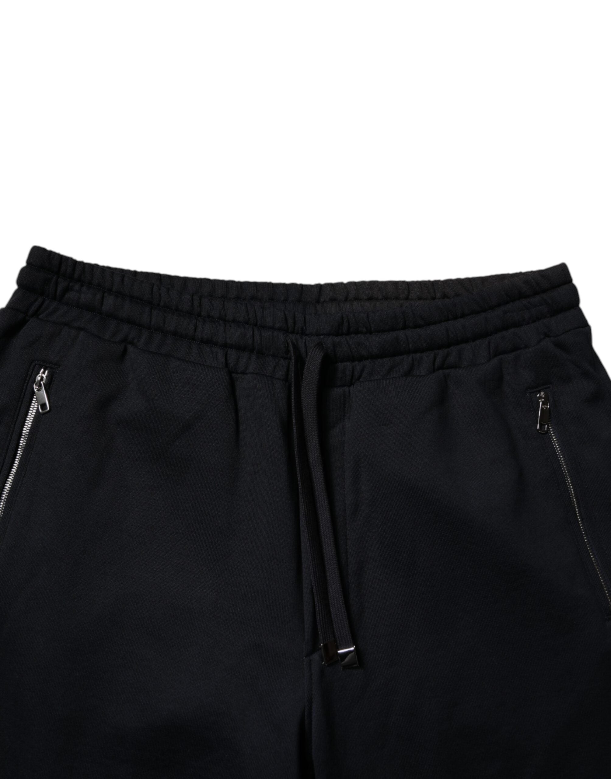 Dolce & Gabbana Blaue Baumwoll-Jogger-Jogging-Hose für Männer