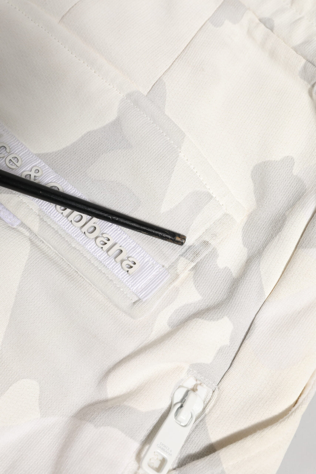 Dolce & Gabbana Weiße Camouflage Cargo-Jogger-Sweatpants Hose