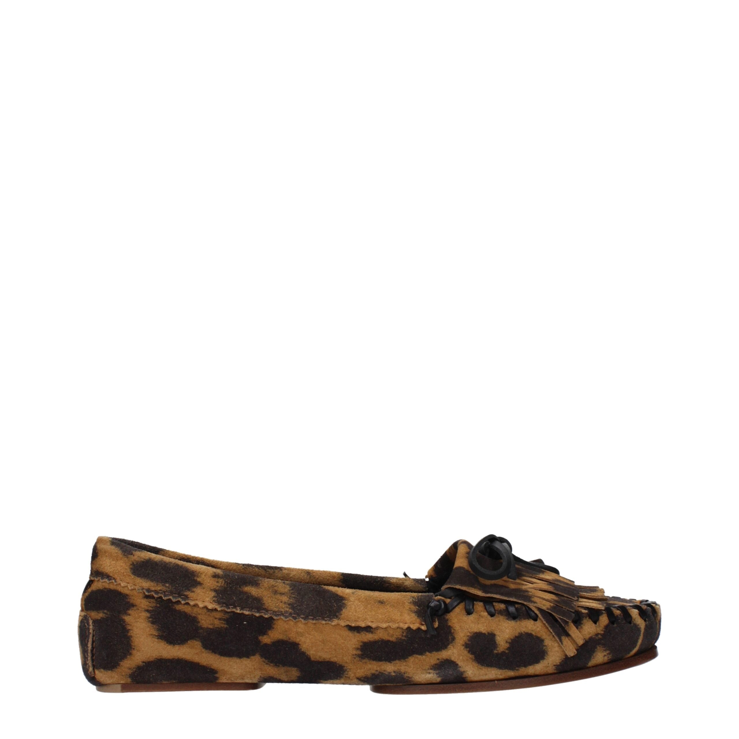 Paris Texas Braune Leder Slipper