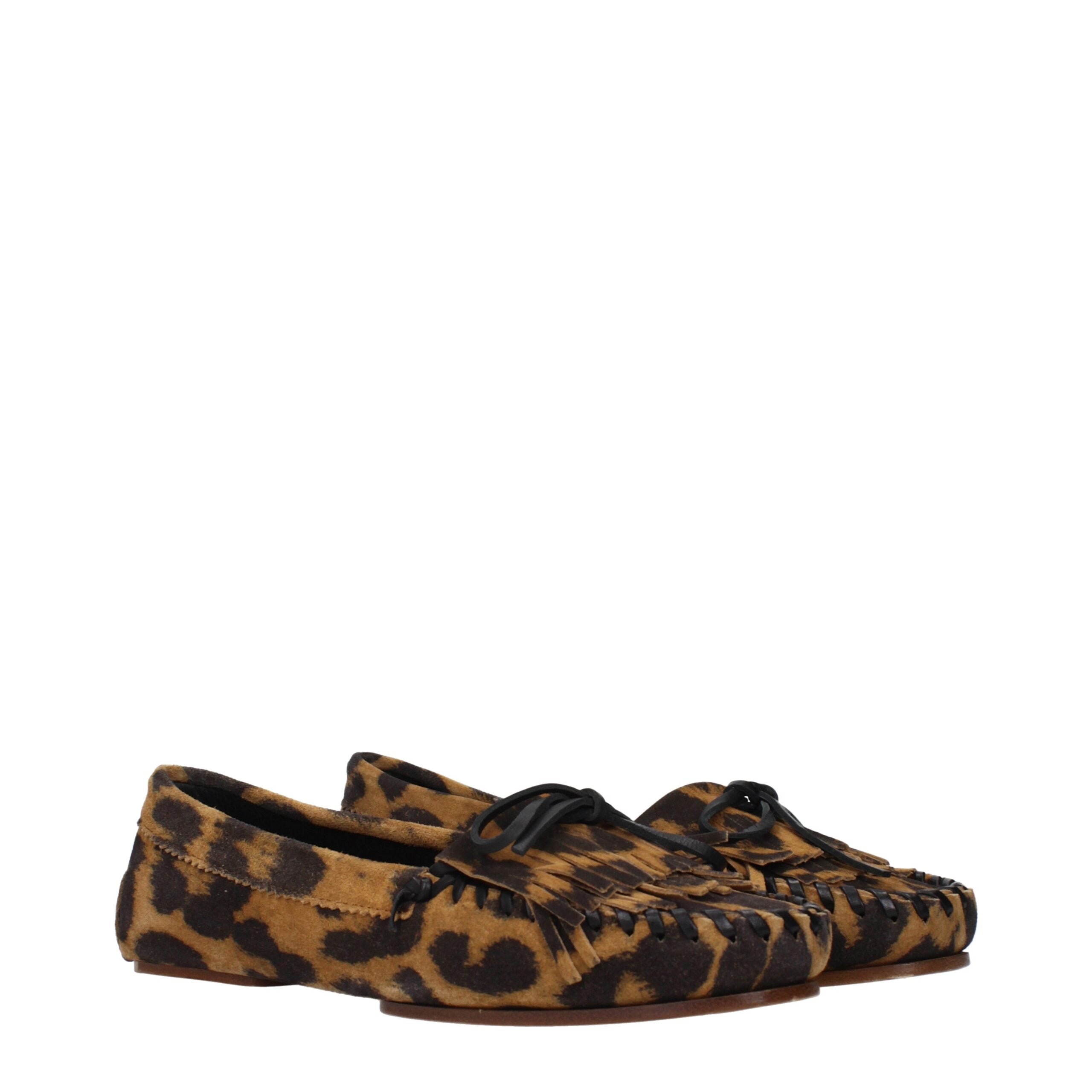 Paris Texas Braune Leder Slipper