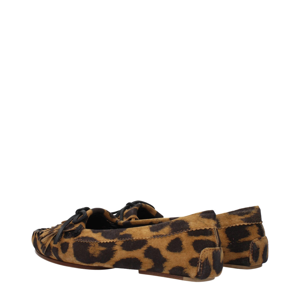 Paris Texas Braune Leder Slipper