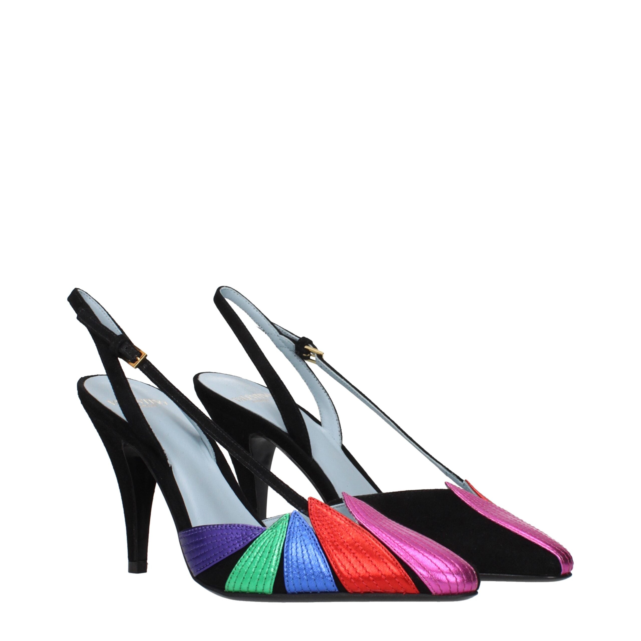 Valentino Garavani Schwarze Leder High Heel Pumps