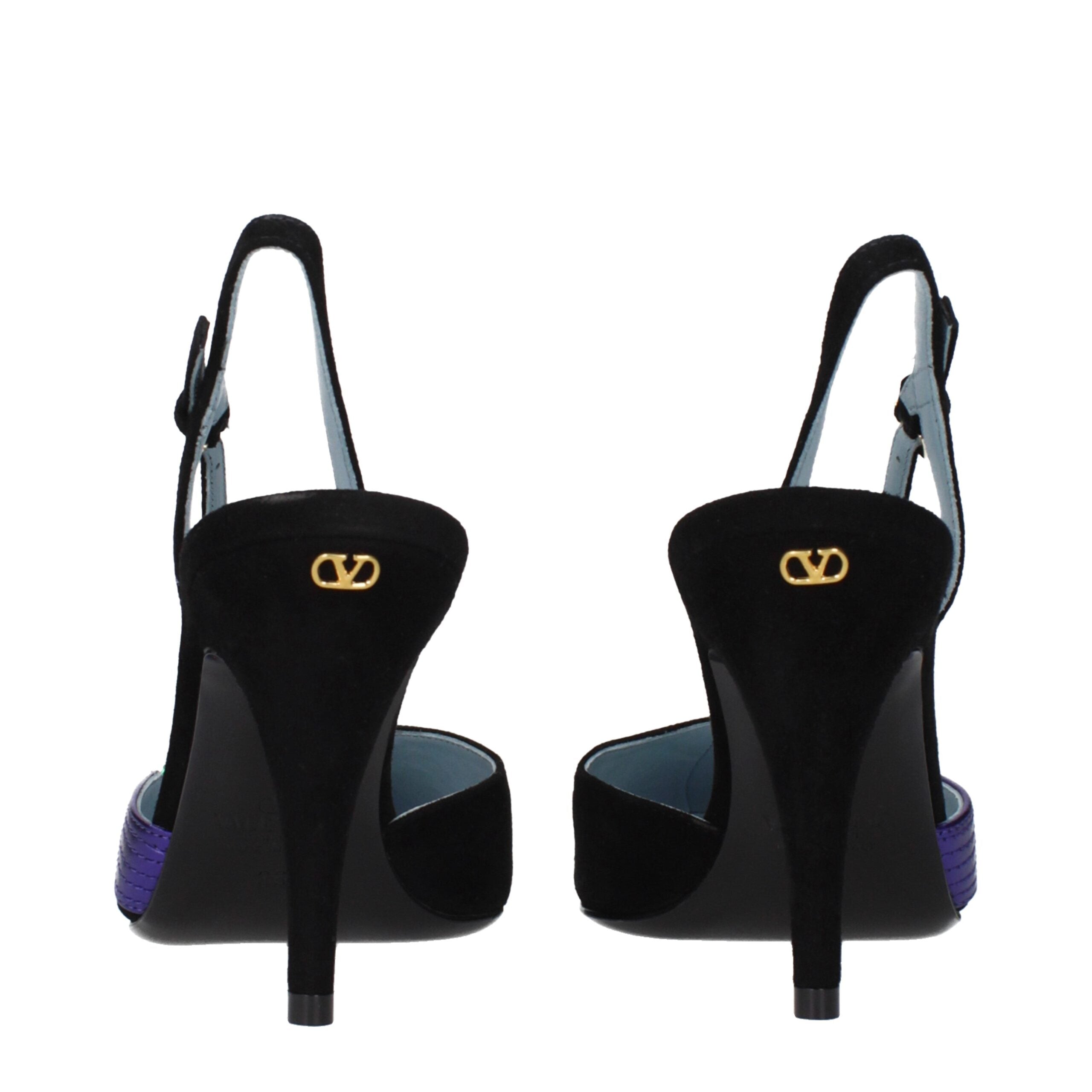 Valentino Garavani Schwarze Leder High Heel Pumps