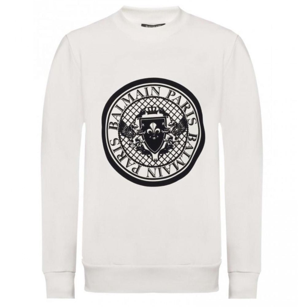 Balmain Weißes Baumwoll-Sweatshirt