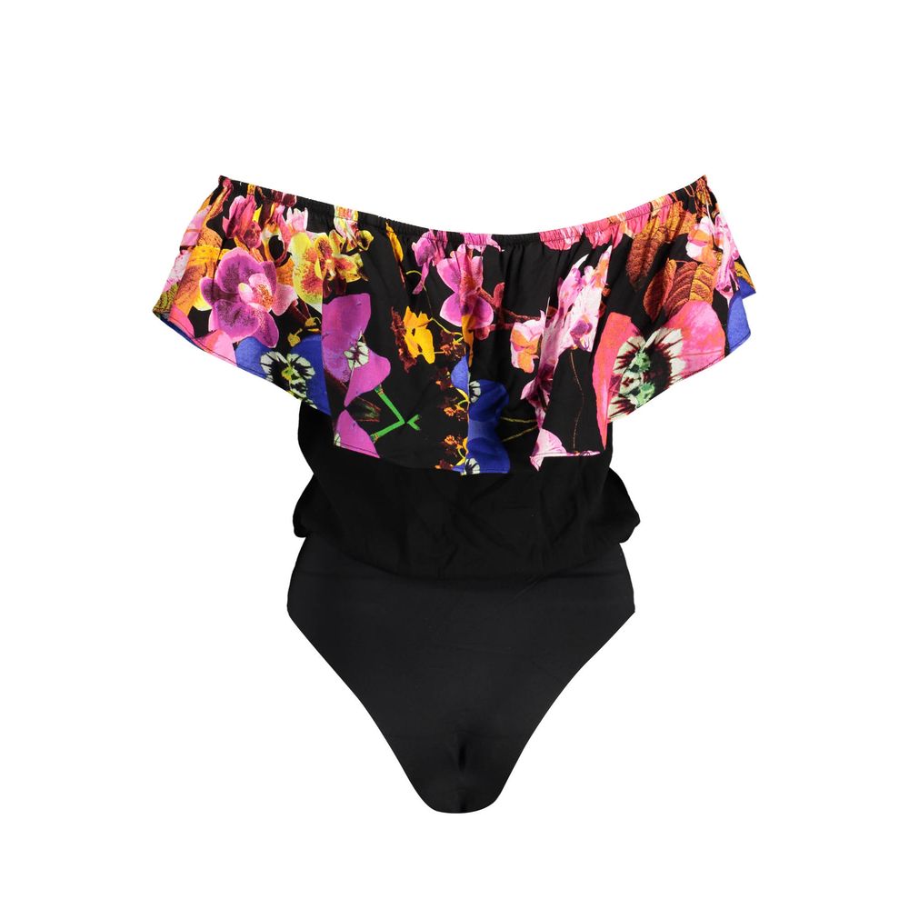 Desigual Schwarzer Elastan-Bodysuit