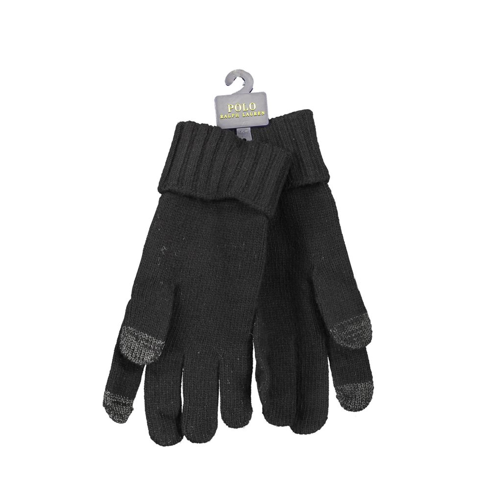 Ralph Lauren Schwarzer Nylonhandschuh