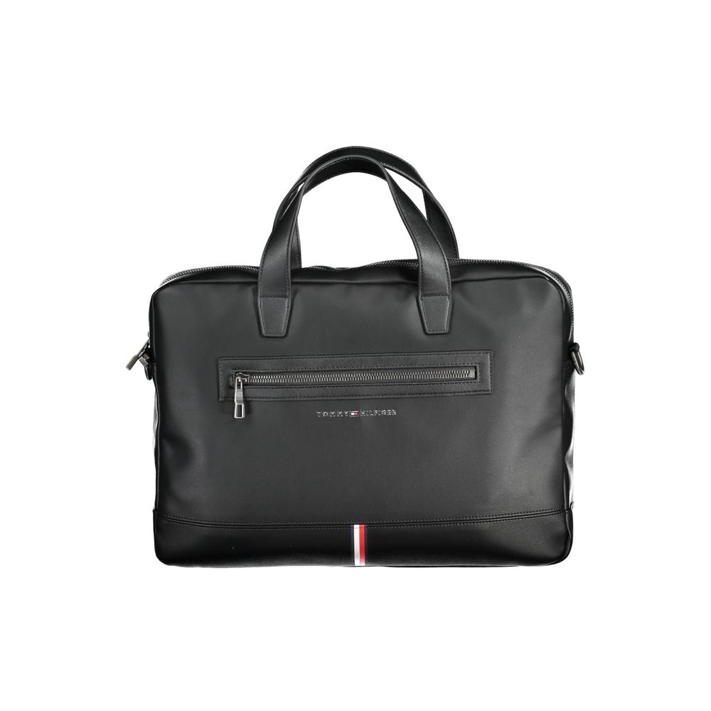 Tommy Hilfiger Schwarze Polyethylen-Handtasche