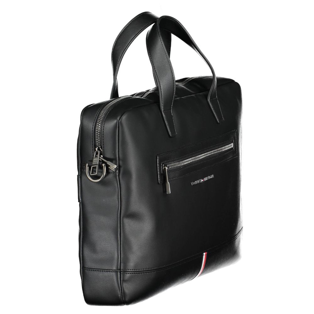 Tommy Hilfiger Schwarze Polyethylen-Handtasche