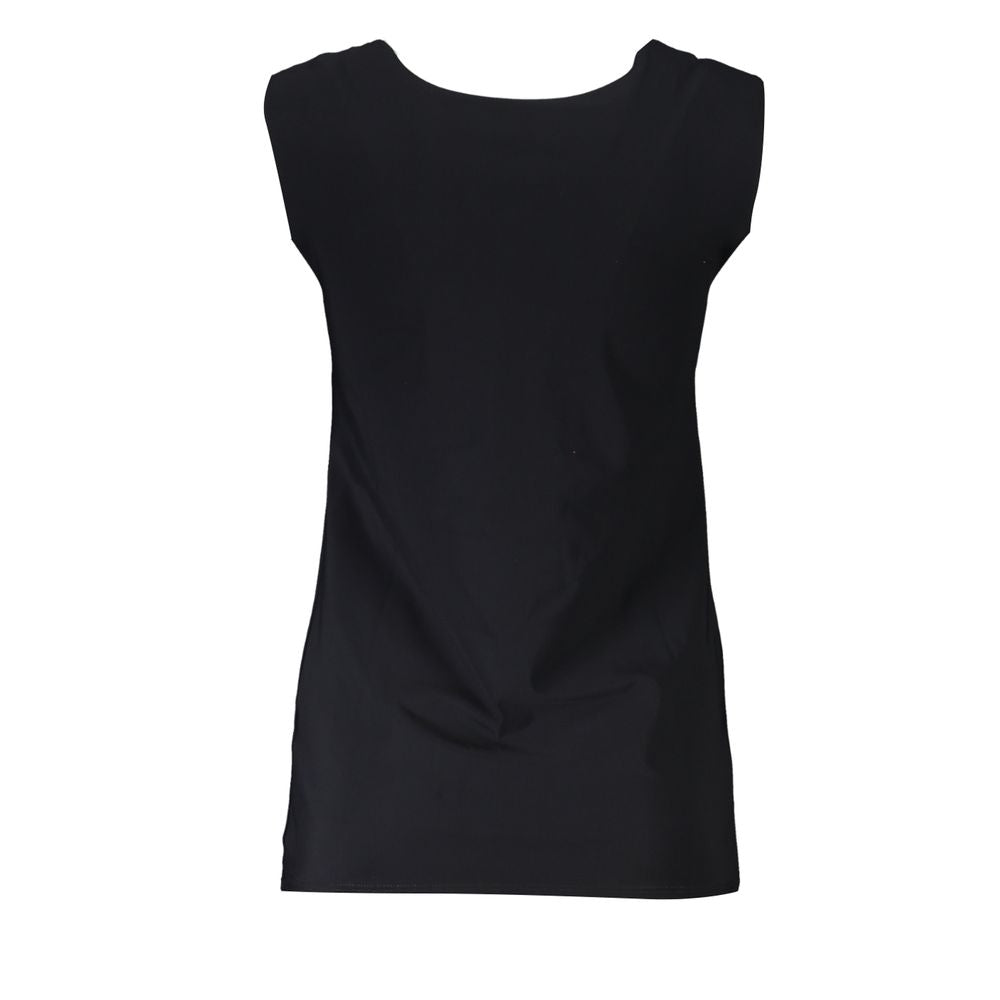 Patrizia Pepe Schwarzes Elastan-Tank-Top