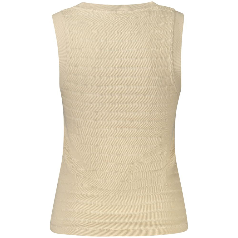 Guess Jeans Beigefarbenes Baumwoll-Tank-Top